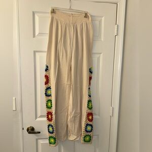 Boston Proper Crochet Linen Pants!